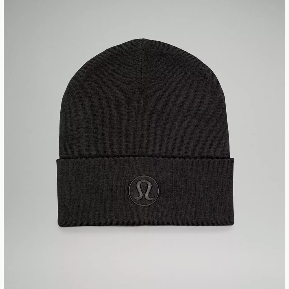 LULULEMON-Warm Revelation Beanie BLK S/M-worn once